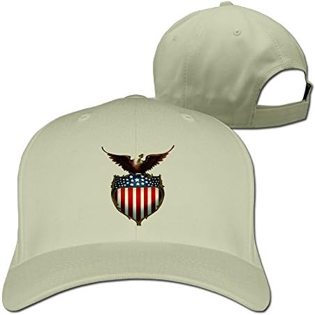 Adult Unisex Cute Crazy Flat Vintage Patriotic Bald Eagle With Flag Flat Caps Sun Hats Hat World