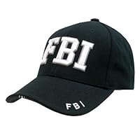 New Black Law Enforcement FBI Hat Cap