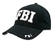 New Black Law Enforcement FBI Hat Cap