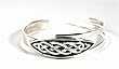 STERLING SILVER BANGLE BRACELET 60mm x 55mm x 16mm
