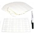 1000 Jewelry Price Tags Self-Stick Ring Chain Display
