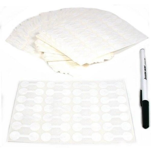 1000 Jewelry Price Tags Self-Stick Ring Chain Display