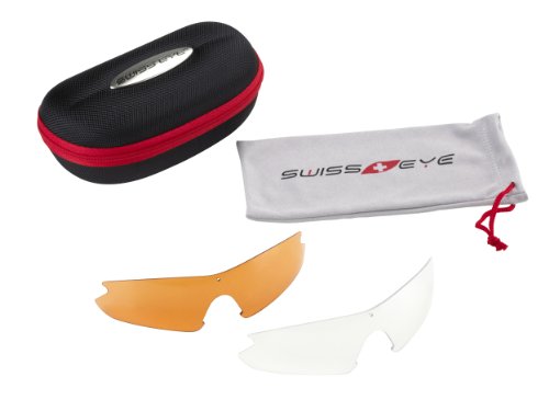 Swiss Eye F-16 Unisex Sports Sunglass - Red Shiny, Medium