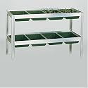 Two Wests 24" Seed Tray Rack With 8 Seed Trays