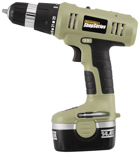 Rockwell RC2222K2 ShopSeries 14.4-Volt 3/8-Inch Cordless Drill/Driver
