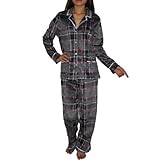 2PC SLEEPWEAR SET: Womens Simply Vera Comfortable Fit Gorgeous Pajama / Loungewear Set - Gray & Pink