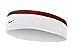 Nike Premier 2.0 Headband (One Size Fits Most, White/University Red/Game Royal)