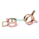 新しい 15 ミリメートル 10 ピース春バンド型耐久性燃料ホース クリップ シリコーン パイプクランプ #60432