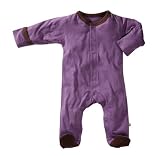 Baby Soy Footie (6-12M, Eggplant)