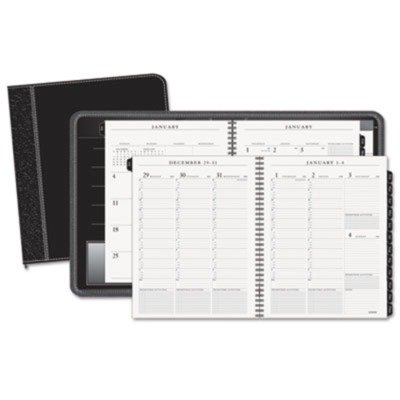 AT-A-GLANCE 2015 Executive Weekly, Monthly Appointment Book, Black, 9.88 x 12.38 x 1.31 Inches (70-NX81-05)