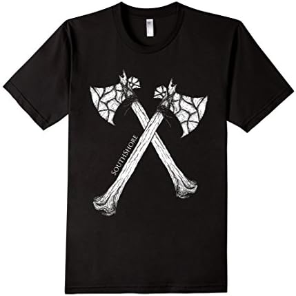 Tomahawk Native American Axe Tattoo Design T-Shirt - Male Large - Black