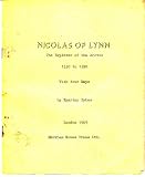 Nicolas of Lynn, the explorer of the Arctic 1330-1390