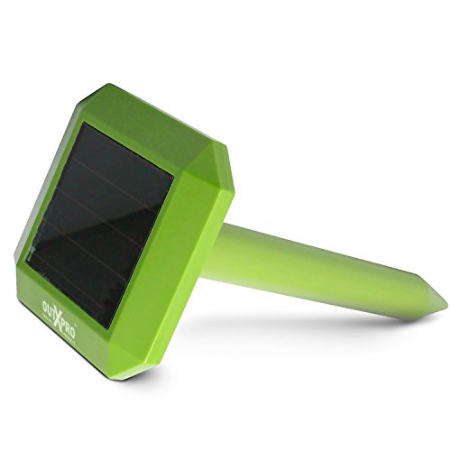OUTXPRO Solar Energy Mole Repeller Powerful Ultrasonic Gopher Snake Mouse Rodent Voles Rat Yard Lawn Farm Garden Pest Repellent Device