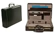 Leather Attache with bar lock Bond St