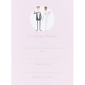 Wedding Supplies Whimsical Save The Date Cards (pack Of 1)