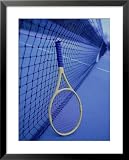 Tennis Racquet Against Net Photography Framed Art Poster Print by Henryk T. Kaiser, 25x31