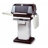 MHP Gas Grills WNK4DD Propane Gas Grill W SearMagic Grids On Stainless Patio Base