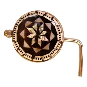 Mother Of Pearl inlaid on Chrome Purse Hanger-D - H738