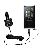 FM Transmitter with integrated Car Charger for the Samsung YP-Q2 Digital Media Player – uses Gomadic TipExchange Technology