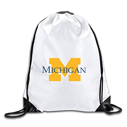 Custom University Of M Logo Michigan Ann Arbor Unique Sack Bag White