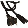 Figure 8 shape AC Power cord cable W/O Polarized - 6ft (Black)