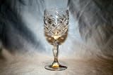 Set of 6 Bohemian Handmade crystal Wine Glasses made in Czech Republic