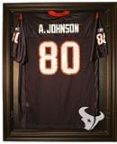 Houston Texans Cabinet Style Jersey Display Case - Black