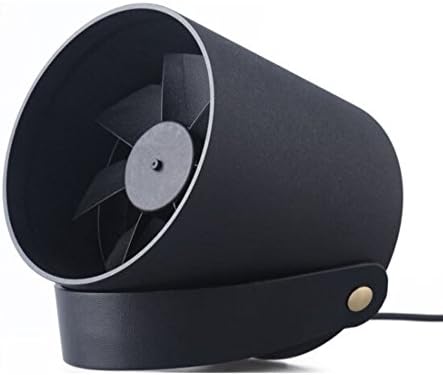 YISDEA Ultra Quiet Portable Mini Table Fan, USB Small Desk Fan with Smart Touch Control for Office, Home &amp;Travel Use, Fashion Metal &amp; Leather Design