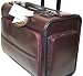 Mancini Burgundy Lawyer/litigation Rolling Leather Briefcase Laptop
