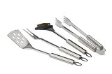 Grillfinity 140100 Premium 4-Piece Grilling Tool Set