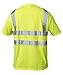 Hi Vis T Shirt ANSI Class II Reflective Safety Lime Short Sleeve HIGH VISIBILITY