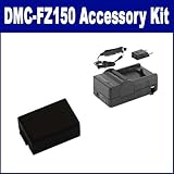 Panasonic DMC-FZ150 Digital Camera Accessory Kit includes: SDDMWBMB9 Batter ....