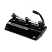 32-Sheet Lever Action Two- to Seven-Hole Adjustable Punch, Black