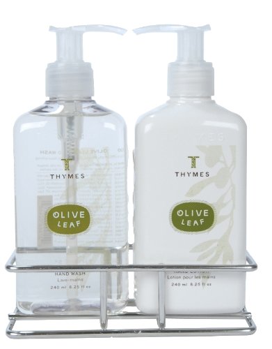 Thymes Sink Set, Olive Leaf, 8.25-Ounce Bottle