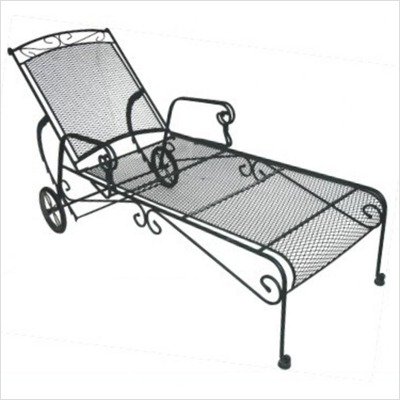 DC America WIL160 Charleston Wrought Iron Chaise Lounge
