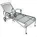 DC America WIL160 Charleston Wrought Iron Chaise Lounge