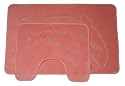 2 Piece Dolphin Baby Pink Bathroom Bath Mat Set