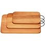 Eddingtons Beech Prep Board with Stainless Steel Handle, Small, 30 x 19 x 1.9 cm