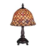 13.5 Inch H Tiffany Fishscale Mini Lamp Table Lamps