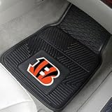 Cincinnati Bengals Heavy Duty Vinyl Front Seat 2 Piece Car Mat Set