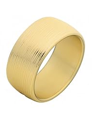 14 Karat Yellow Gold Bold Textured Round Slip-On Bangle (32mm, size 7.5)