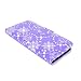 Cellularvilla Wallet Case for LG Lucid 3 VS876 Pu Leather Wallet Card Flip Open Pocket Case Cover Pouch (Purple Glitter)