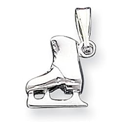 Sterling Silver Small Ice Skate Charm