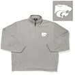Kansas State Wildcats NCAA "Glacier" Fleece Pullover Sweatshirt (Grey Heather) Kansas State Wildcats NCAA "Glacier" Fleece Pullover Sweatshirt (Grey Heather)