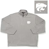 Kansas State Wildcats NCAA Glacier Fleece Pullover Sweatshirt (Grey Heather)