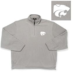 Kansas State Wildcats NCAA "Glacier" Fleece Pullover Sweatshirt (Heather)