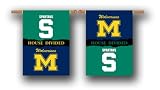 University of Michigan Wolverines Rivalry Flag Banner