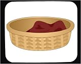 Mouse Pad with domestic, cat, blanket, basket, korg, pet, animal, dog, sleeping, bed