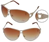 Baby Phat 1029 Gold Aviator Sunglasses