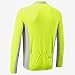 Tenn Mens Coolflo L/S Cycling Jersey - Hi-Viz Yellow/Grey - Lrg